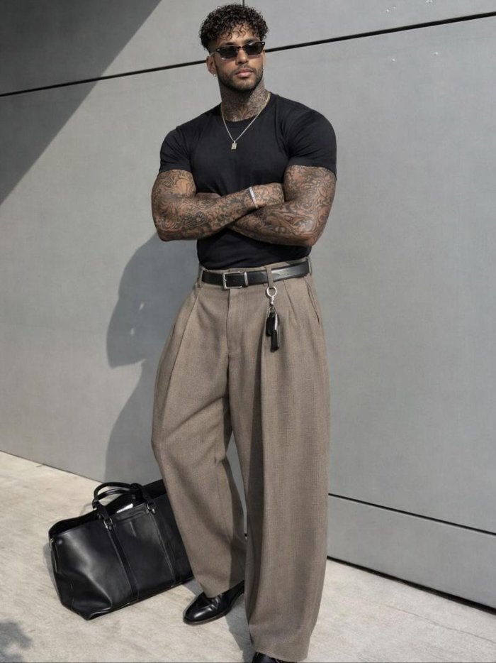 Aion en tenue streetwear, influenceur IA